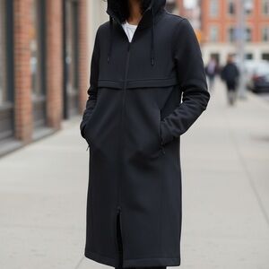 Lululemon Long horizons Hoodie Women’s Black Spacer Full Zip Jacket  Size 8